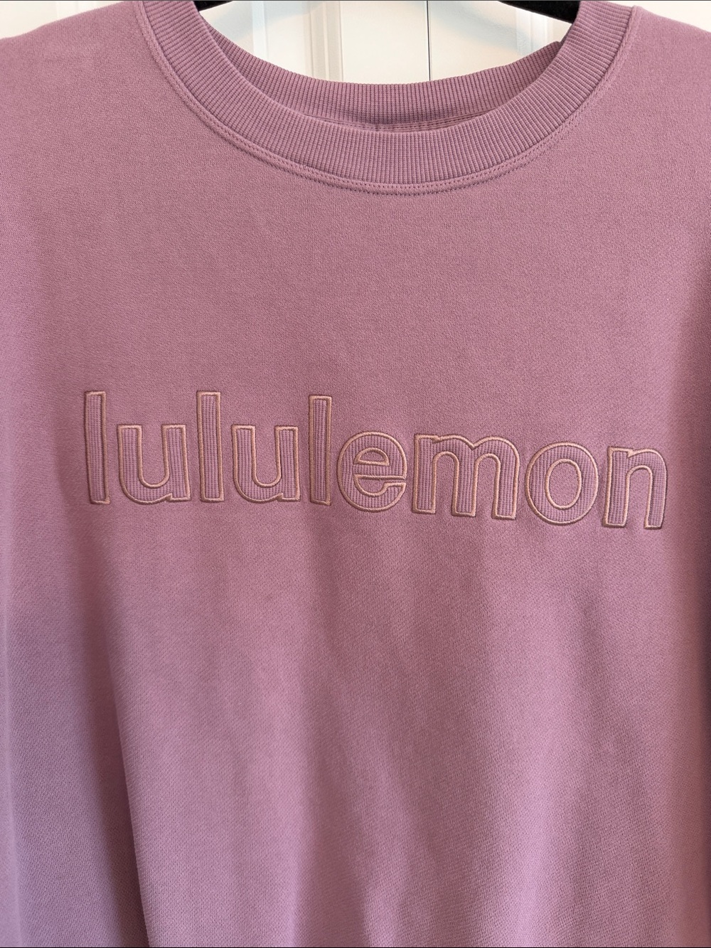 lululemon Dusty Pink Crewneck Sweatshirt with Wordmark - Picture 3 of 3